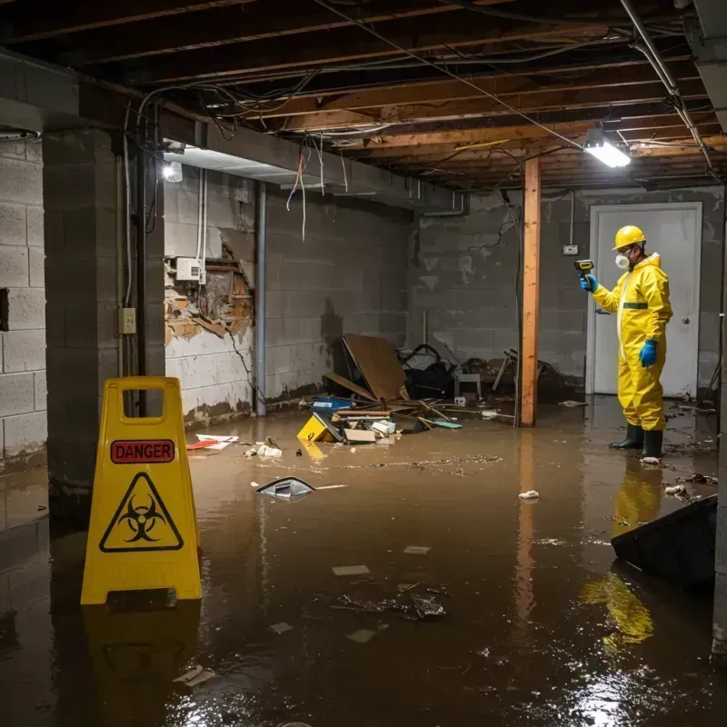 Flooded Basement Electrical Hazard in Webster Parish, LA Property